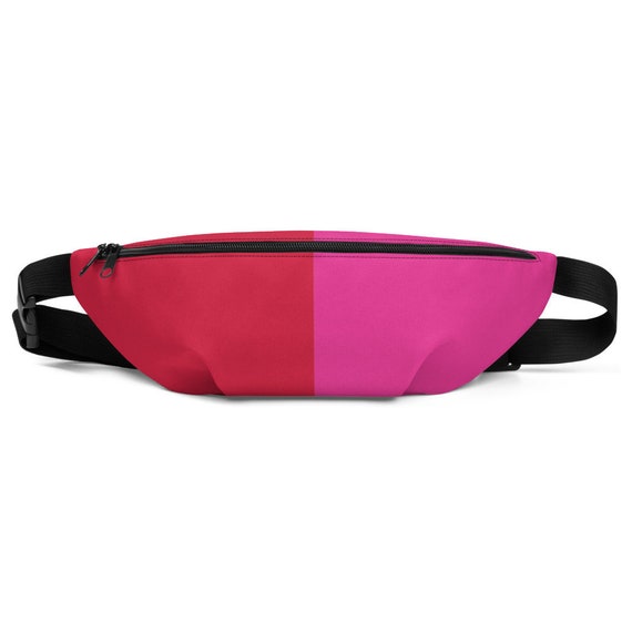 Red + Pink Two Toned Fanny Pack