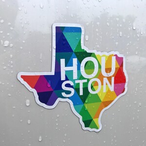 Houston Texas Car Magnet or Fridge Magnet Custom Houston Decal Texas State Magnet Houston Texas Born and Raised HTX/H Town Texas Gifts image 2
