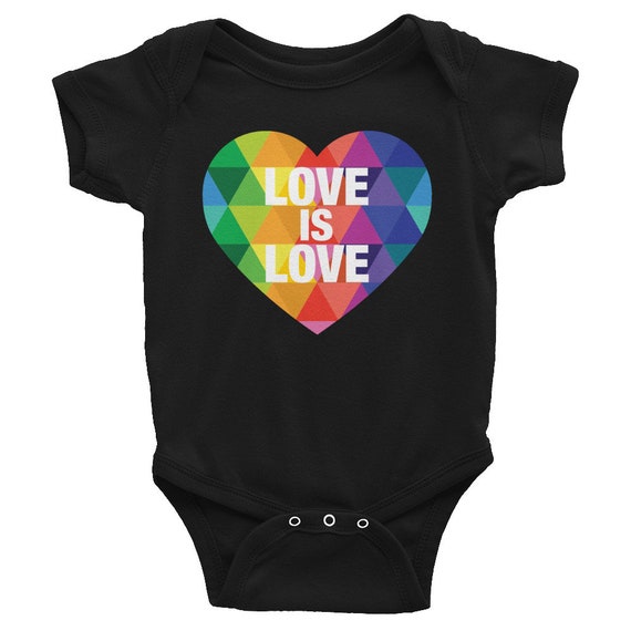 Love is Love Infant Bodysuit - Heart Shirt for Baby - Gift for Baby Shower