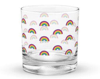 Rainbow Rocks Glass - Fun Quirky Glassware