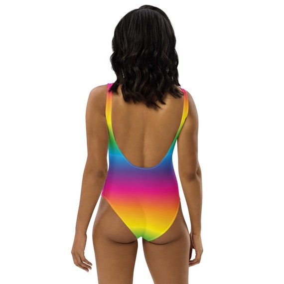 Rainbow Aura One-Piece Swimsuit