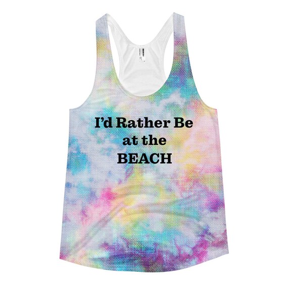 The Beach Collection: I'd Rather Be at the Beach Racerback Tank