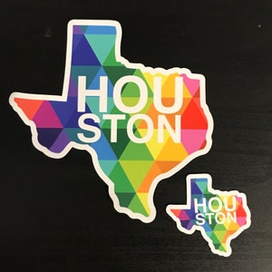 Houston Texas Car Magnet or Fridge Magnet Custom Houston Decal Texas State Magnet Houston Texas Born and Raised HTX/H Town Texas Gifts 2”x1.97” inches