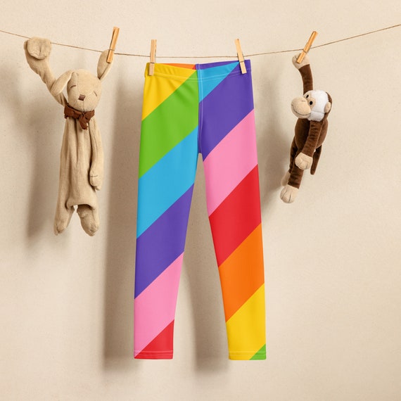 Rainbow Striped Kid's Leggings