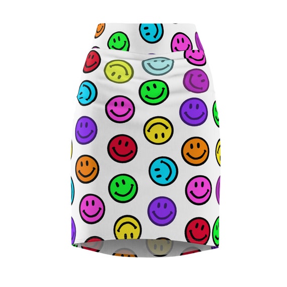 Women's Smiley Face Pencil Skirt