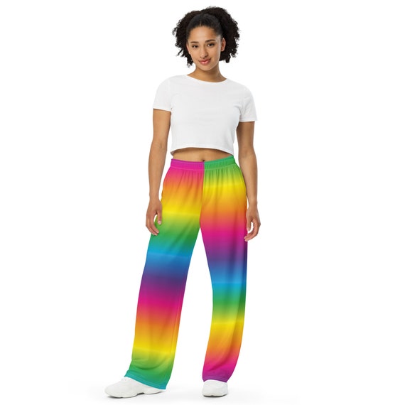 The Rainbow Aura - Unisex wide-leg pants