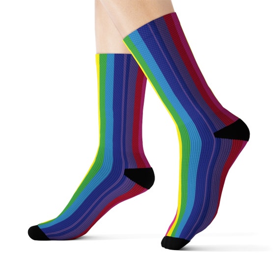 The Vivid Collection: Rainbow Striped Socks
