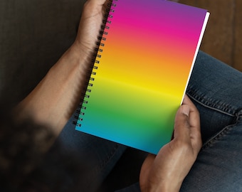 The Rainbow Aura Spiral notebook