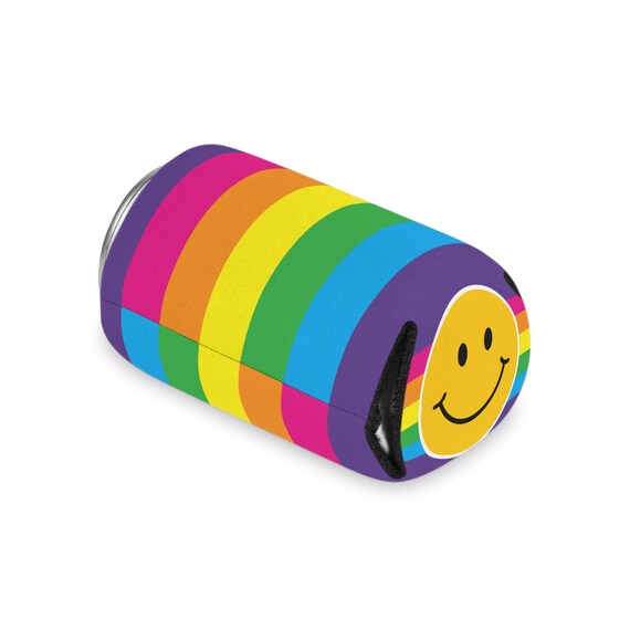 Smile & Chill: The Rainbow Stripes Can Cooler