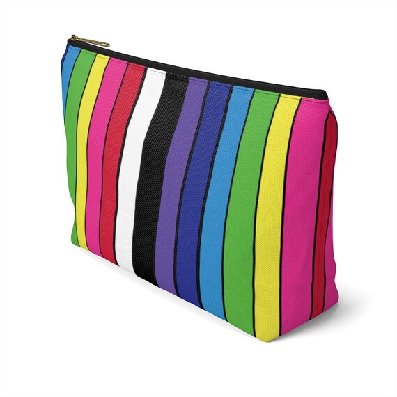 The Striped Accessory Pouch w T-bottom