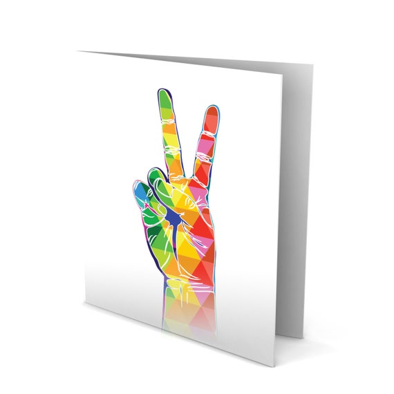 Peace Out Greeting Card!