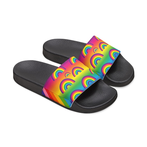 Raining Rainbows Women's Slide Sandals