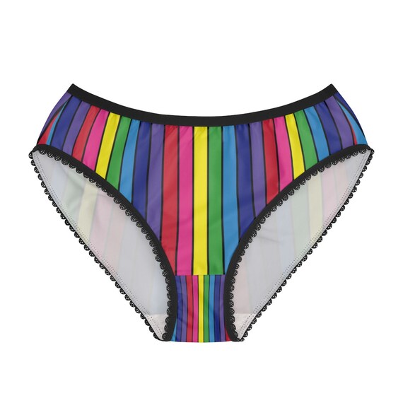 Rainbow Striped Women's Briefs