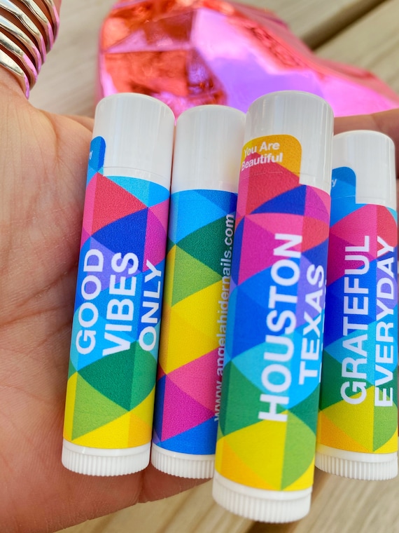 Rainbow Lip Balm for Those Chapped Lips - Smells Cherrylicious! Custom Wording Available - Gifts for Her or Him - Lip Moisturizer