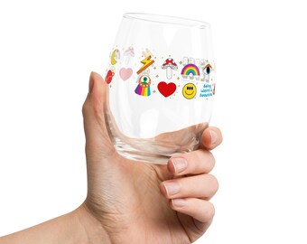 Being Weird Is Beautiful Stemless Wine Glass