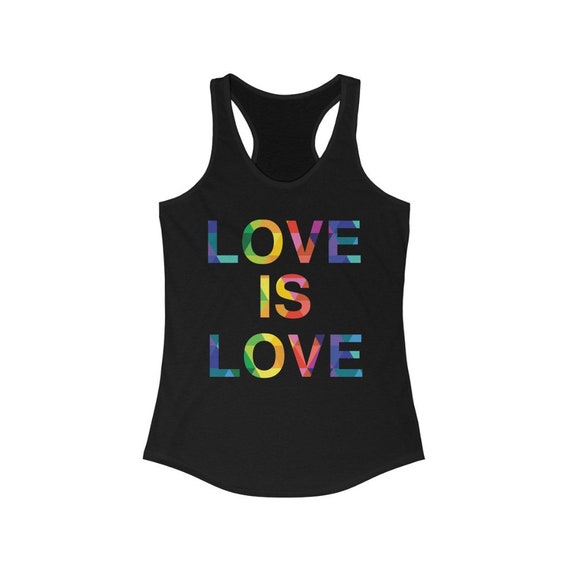 Love Is Love Women's Ideal Racerback Tank