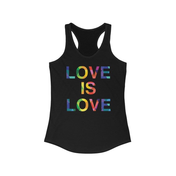 Love Is Love Women's Ideal Racerback Tank