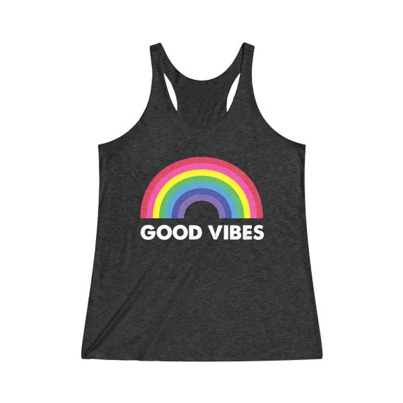 Good Vibes Women's Tri-Blend Racerback Tank