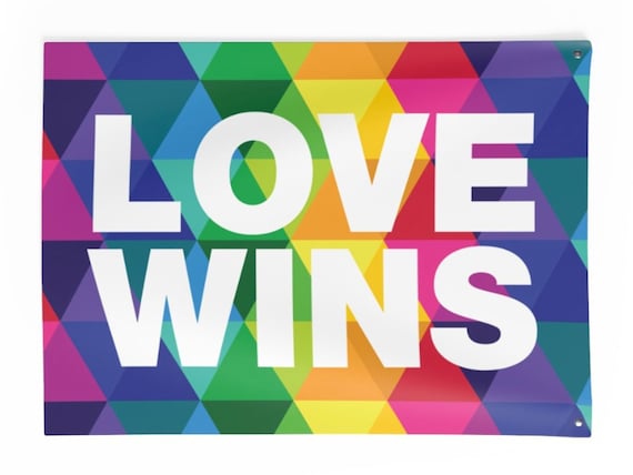 LOVE WINS Indoor Wall Tapestries