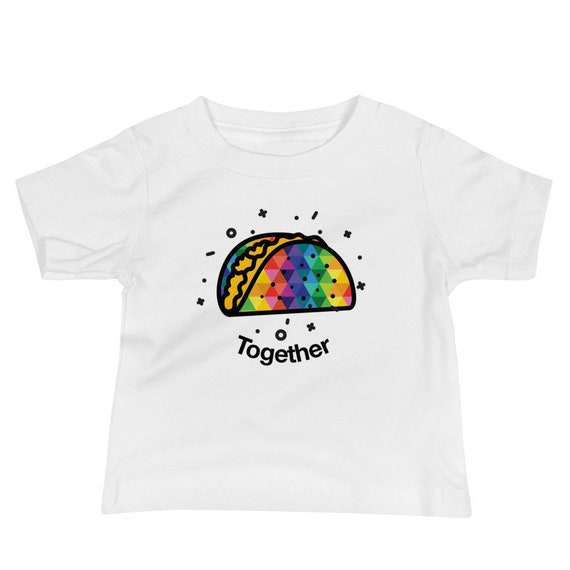 Funny Twins Tshirt Baby Jersey Short Sleeve Tee for Two Toddlers Taco Shirt Baby Shower Gift