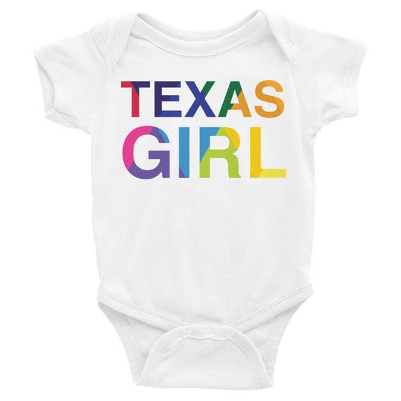 Infant Bodysuit with Texas Girl on the Front