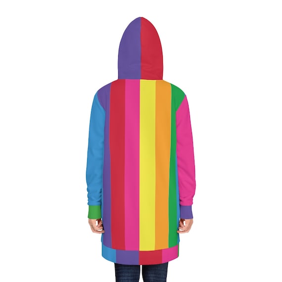 Colorful Rainbow Women's Hoodie Dress - Super Cozy for Anytime of the Year