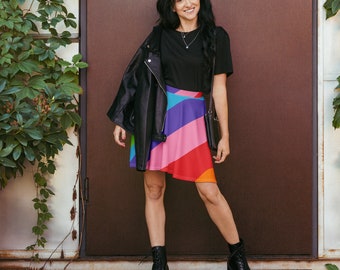 Rainbow Skater Skirt