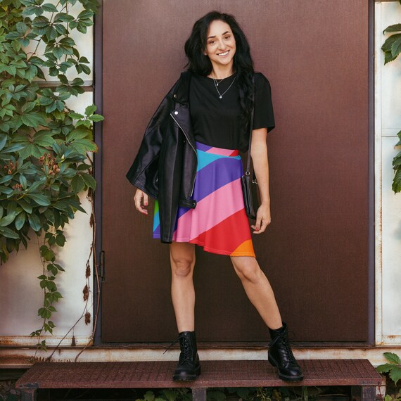 Rainbow Skater Skirt