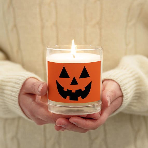 Pumpkin Glow: The Boo-tiful Glass Candle Jar - Soy Wax