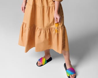 Women's Rainbow Slides