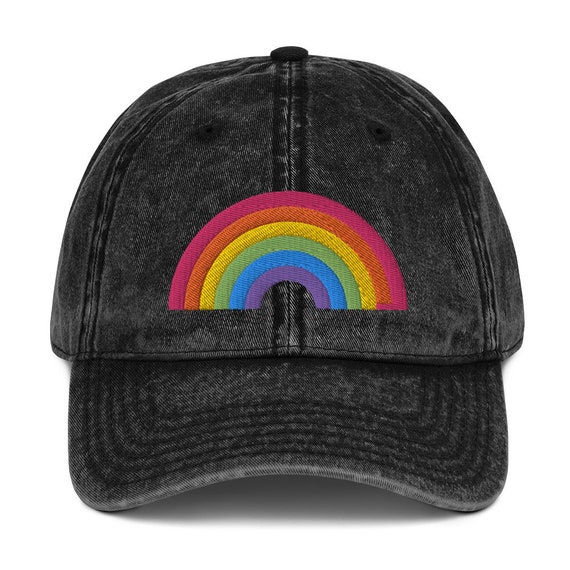 Rainbow Vintage Cotton Twill Cap