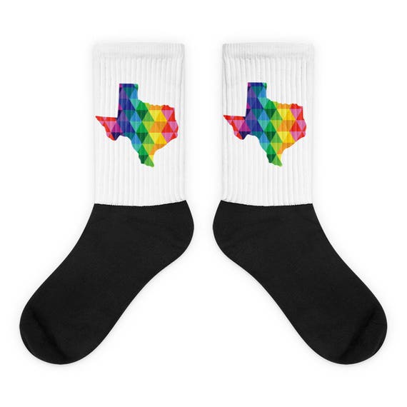 Texas Socks - Colorful Texas Socks - Texas State - Proud Texan - Texas Raised - I Love Texas - HTX Proud Socks - Texas Gifts