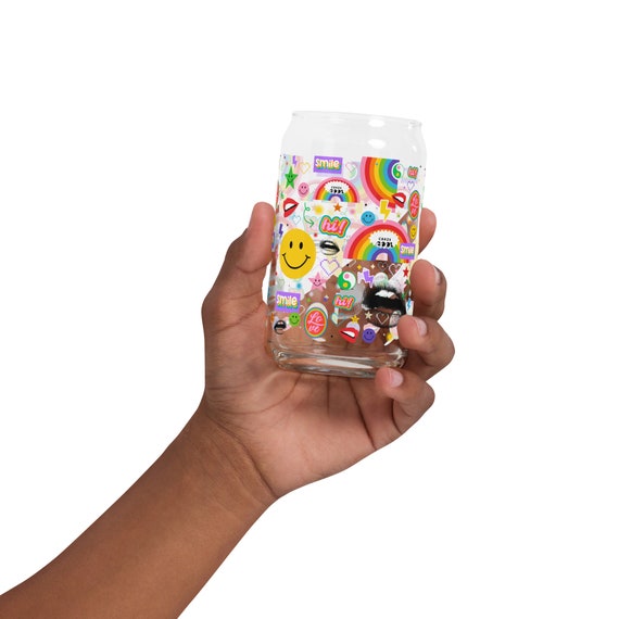ORIGINAL Happy Days Can-shaped glass