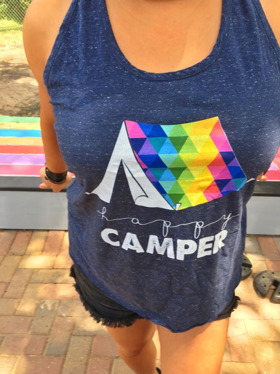 Happy Camper Women's Cosmic Twist Back Tank Top