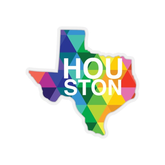 Houston Texas Kiss-Cut Stickers