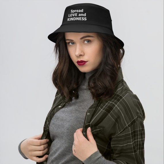 Old School Bucket Hat - Spread Love and Kindness to Everyone - My Favorite Hat