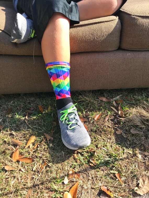 Rainbow Socks Colorful Socks Fun Socks Unicorn Socks Patterned Socks Cozy Socks Socks for Men Socks for Women Socks as Gifts