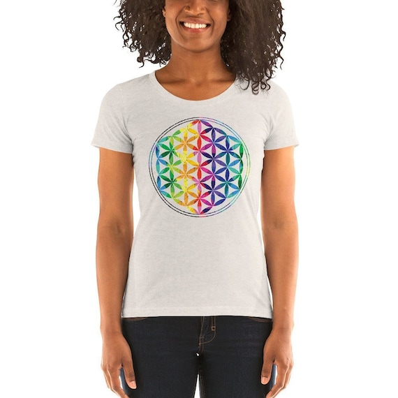 Flower of Life Sacred Geometry Ladies' short sleeve t-shirt