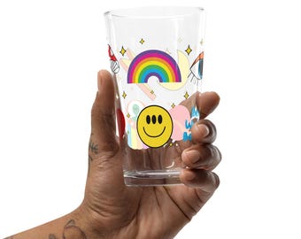 Being Weird Is Beautiful Glass Cup