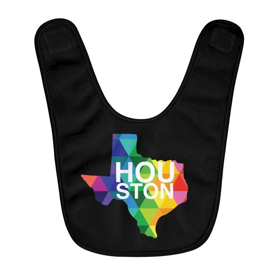 Houston Texas Fleece Baby Bib