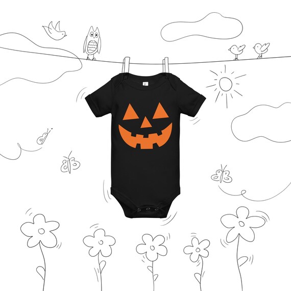 Lil’ Pumpkin: The Jack-O-Boo Baby Short Sleeve One Piece