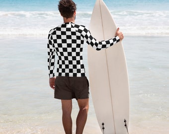 Checkered Men's Rash Guard