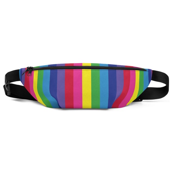Rainbow Striped Fanny Pack