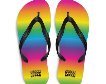 Rainbow Aura Flip-Flops