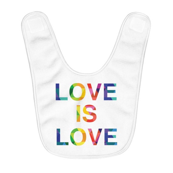 Love Is Love Fleece Baby Bib