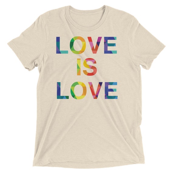 Unisex Short sleeve t-shirt Love is Love and Love Wins Special Edition! Love is Love Rainbow Pride Tees LGBT Equality Apparel