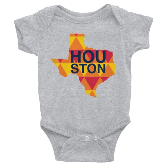 Houston Astros World Series Infant Bodysuit Baby One-piece Gift for Girl or Boy Game Day Snapsuit Outfit
