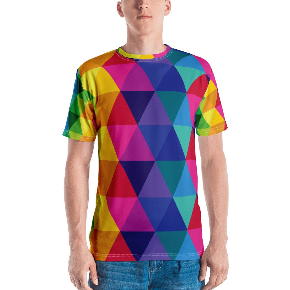 Geometric Men's T-shirt - All Over Print Tee