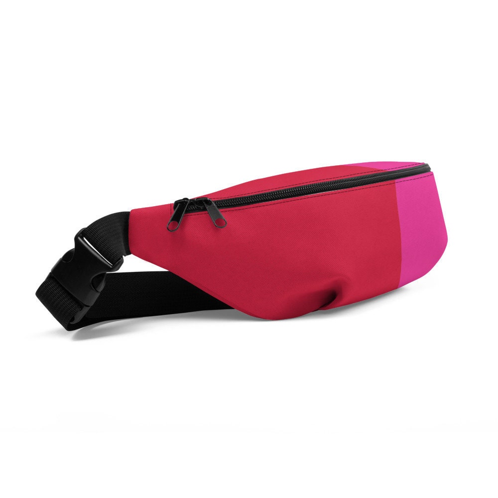 Red Pink Two Toned Fanny Pack