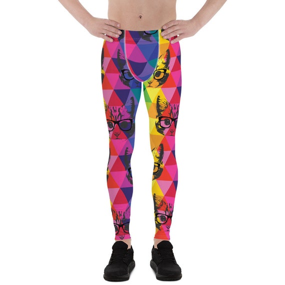 Colorful Cat's Men's Leggings